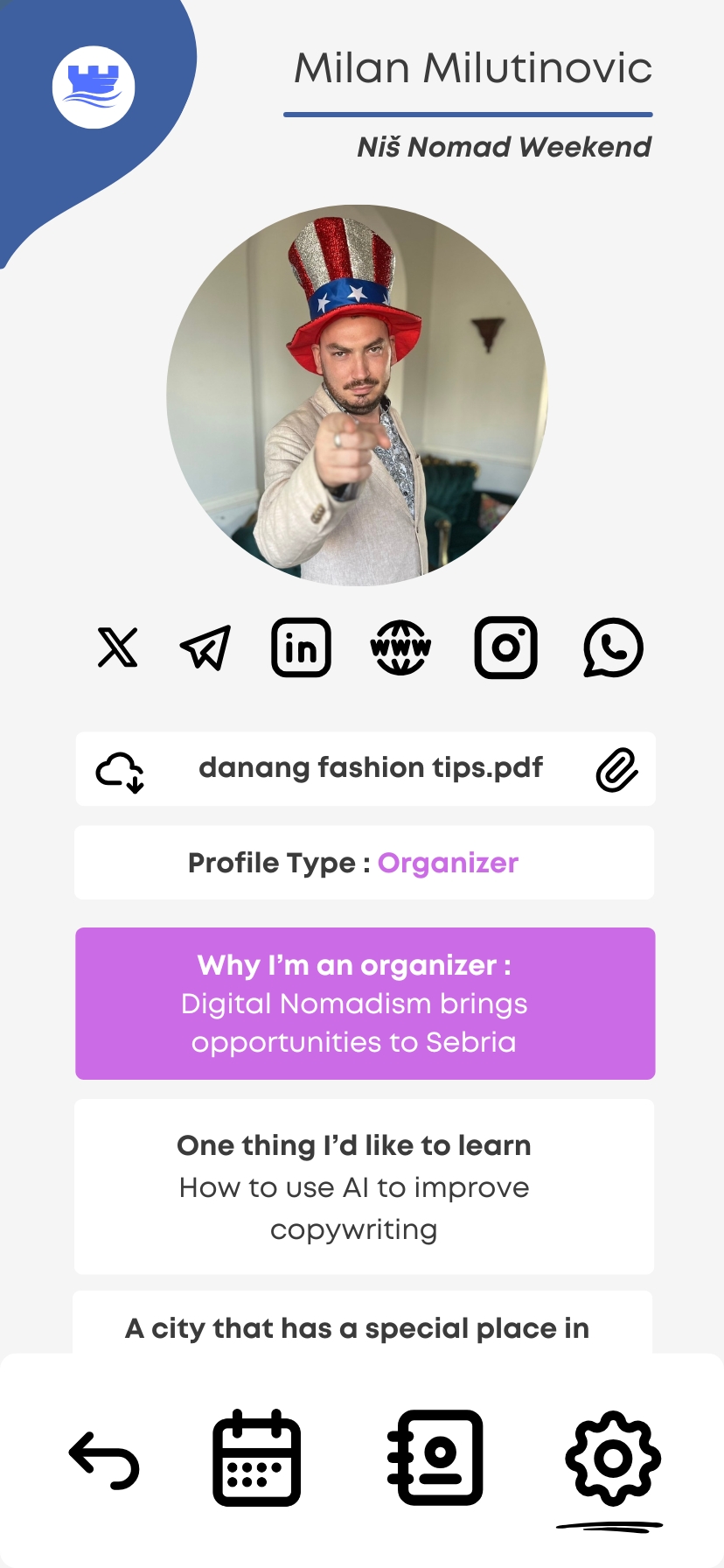 Social wireframe 2